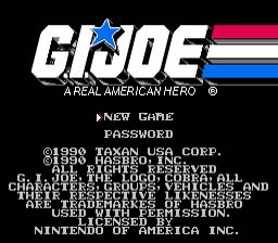GI Joe NES Screenshot Screenshot 1