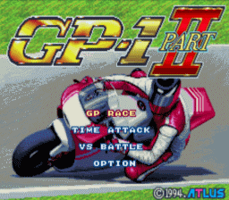 GP-1 Part 2 SNES Screenshot 1