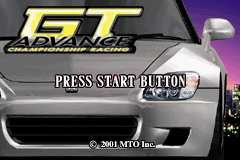 GT Advance Championship Racing GBA Screenshot Screenshot 1