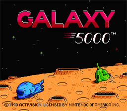 Galaxy 5000 Racing in the 51st Century NES Screenshot 1