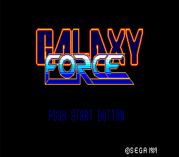Galaxy Force Master System Screenshot 1
