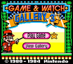 Game and Watch Gallery 3 Gameboy Color Screenshot 1