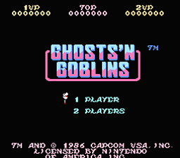 Ghosts 'n Goblins NES Screenshot 1