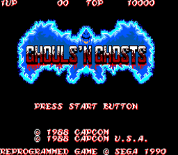 Ghouls 'n Ghosts Sega Master System Screenshot 1