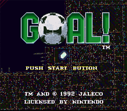 Goal! Super Nintendo Screenshot 1