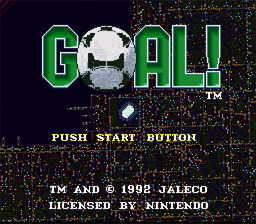 Goal! SNES Screenshot 1
