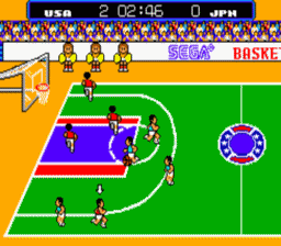 Great Basketball Master System Screenshot 2