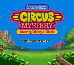 Great Circus Mystery Super Nintendo Screenshot 1