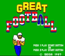 Great Football Master System Screenshot Screenshot 1