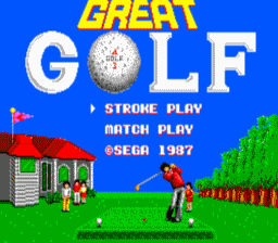 Great Golf Master System Screenshot Screenshot 1