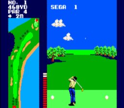 Great Golf Master System Screenshot Screenshot 2