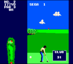 Great Golf Master System Screenshot Screenshot 3