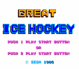 Great Ice Hockey Master System Screenshot 1