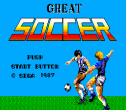Great Soccer Master System Screenshot 1