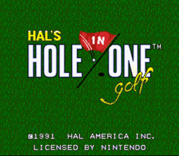 Hal's Hole in One Golf screen shot 1 1