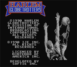 Harlem Globetrotters NES Screenshot Screenshot 1