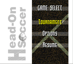 Head-On Soccer SNES Screenshot 1