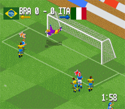 Head-On Soccer SNES Screenshot 2