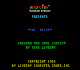 Heist Colecovision Screenshot 1