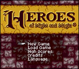 Might and Magic: Heroes of Might and Magic GBC Screenshot Screenshot 1