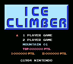 Ice Climber NES Screenshot Screenshot 1