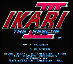 Ikari Warriors 3 NES Screenshot Screenshot 1