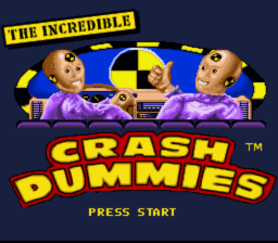 Incredible Crash Dummies SNES Screenshot Screenshot 1