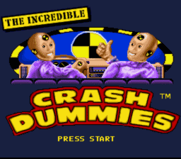 Incredible Crash Dummies SNES Screenshot 1