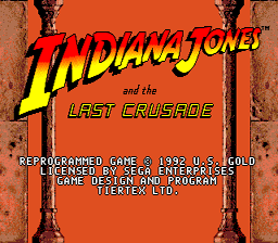 Indiana Jones and the Last Crusade Sega Genesis Screenshot 1
