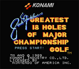 Jack Nicklaus Golf NES Screenshot 1
