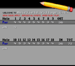 Jack Nicklaus Golf SNES Screenshot 3