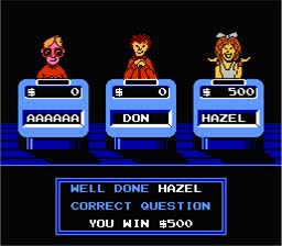 Jeopardy! NES Screenshot 2