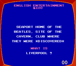 Jeopardy! NES Screenshot 3