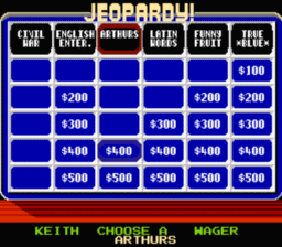 Jeopardy! NES Screenshot 4