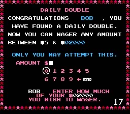 Jeopardy 25th Anniversary Edition NES Screenshot 4