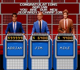 Jeopardy! Deluxe Edition SNES Screenshot 4