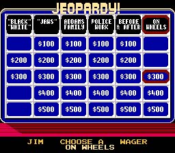 Jeopardy Junior Edition NES Screenshot 2