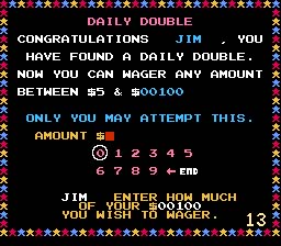 Jeopardy Junior Edition NES Screenshot 4