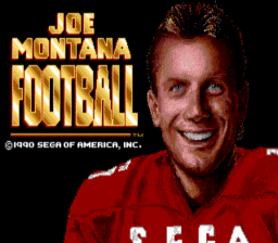Joe Montana Football Genesis Screenshot Screenshot 1