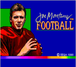 Joe Montana Football Master System Screenshot Screenshot 1