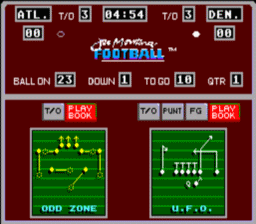 Joe Montana Football Master System Screenshot Screenshot 2