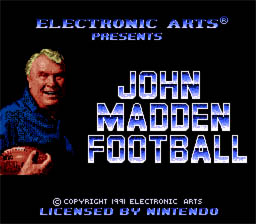 John Madden Football SNES Screenshot Screenshot 1