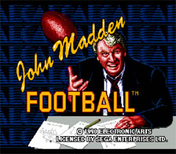 John Madden Football Sega Genesis Screenshot 1