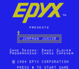 Jumpman Junior Colecovision Screenshot Screenshot 1