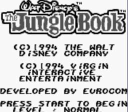 Jungle Book Gameboy Screenshot 1