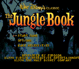 Jungle Book Sega Genesis Screenshot 1