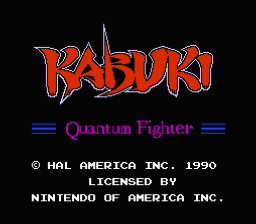 Kabuki Quantum Fighter NES Screenshot Screenshot 1
