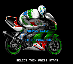 Kawasaki Super Bike Challenge Sega Genesis Screenshot 1