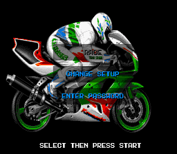 Kawasaki Super Bike Challenge Genesis Screenshot 1