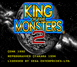 King of the Monsters 2 Sega Genesis Screenshot 1